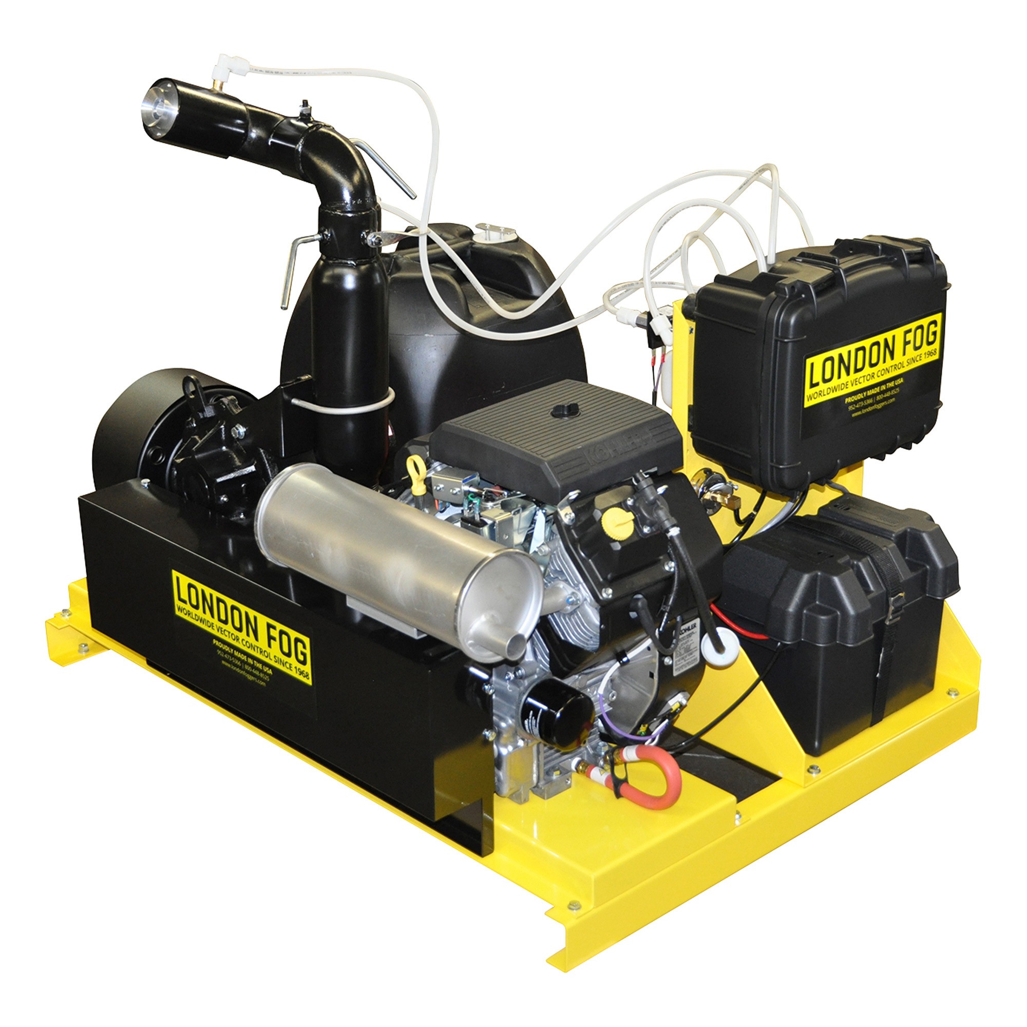 London Foggers High-Output ULV Fogger with Cab Control and GPS, 19 HP Kohler OHV Command Engine, Model# 18-20 GPS